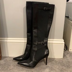 Via Spiga Leather Knee High Boots